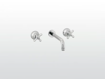 ROMA 3861 - 3 hole wall-mounted washbasin tap by RUBINETTERIE STELLA - view 3